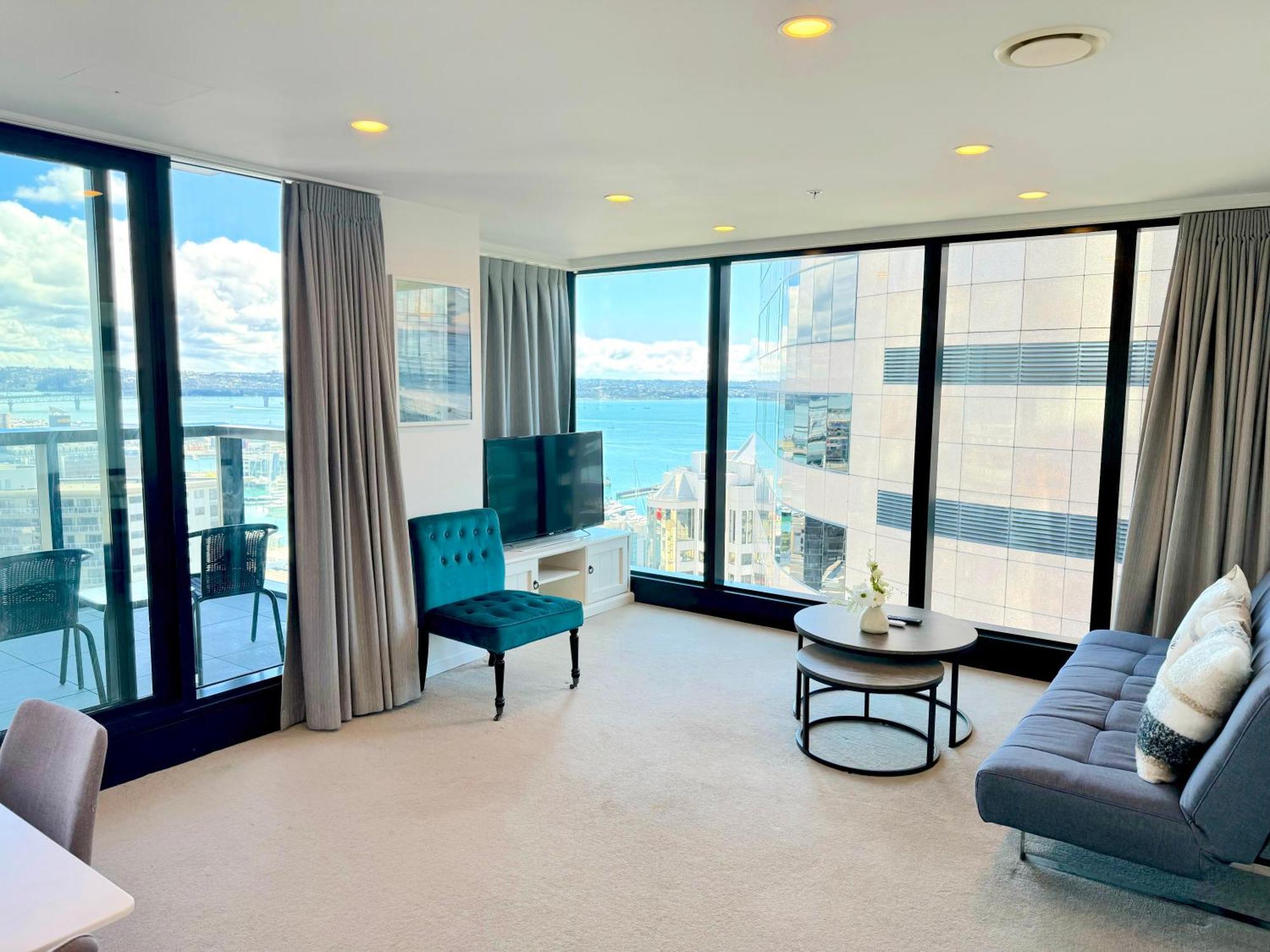 Apartamento Magnificent Skytower, Sea, Habour View In Cbd Auckland Exterior foto