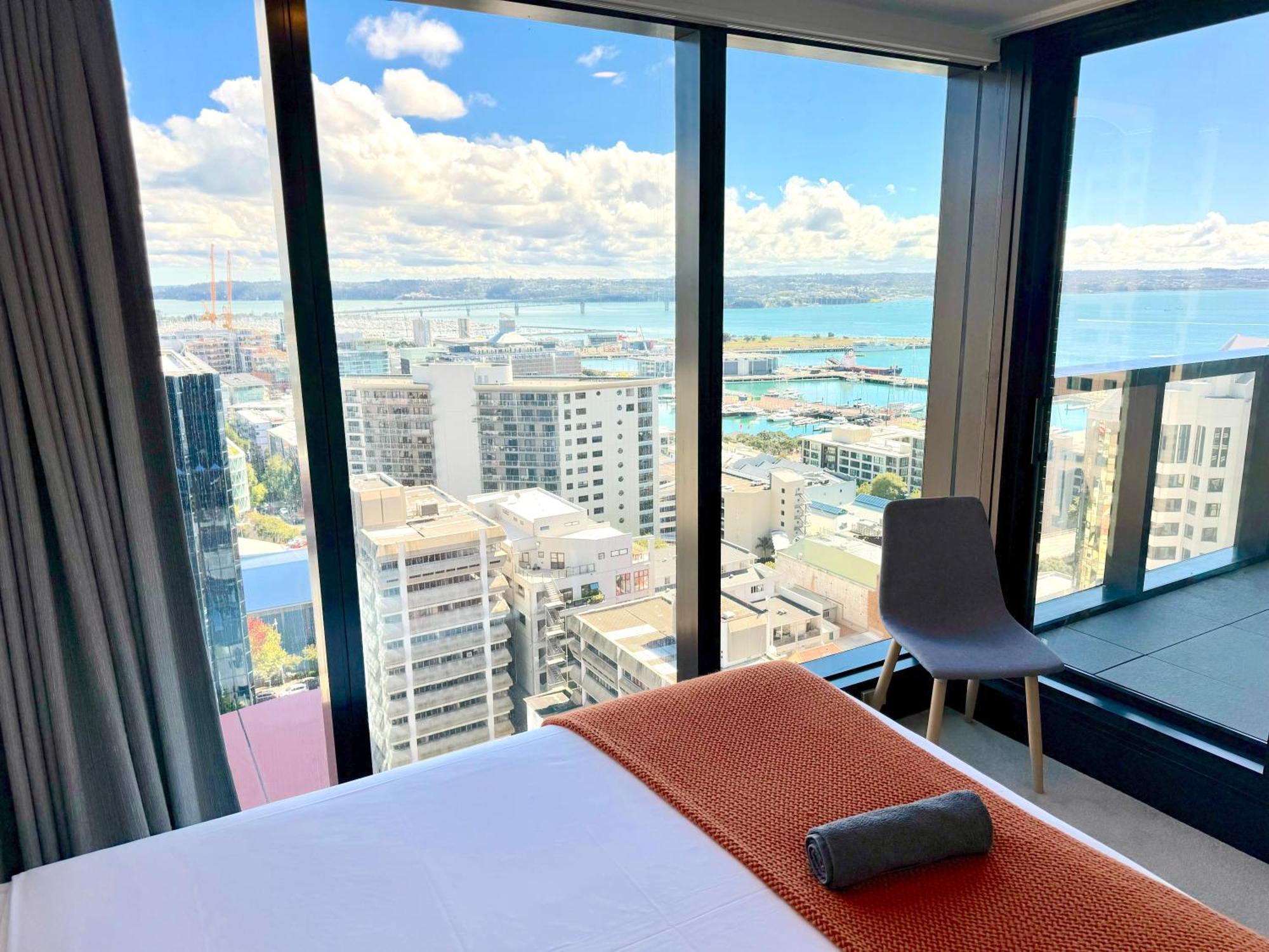 Apartamento Magnificent Skytower, Sea, Habour View In Cbd Auckland Exterior foto