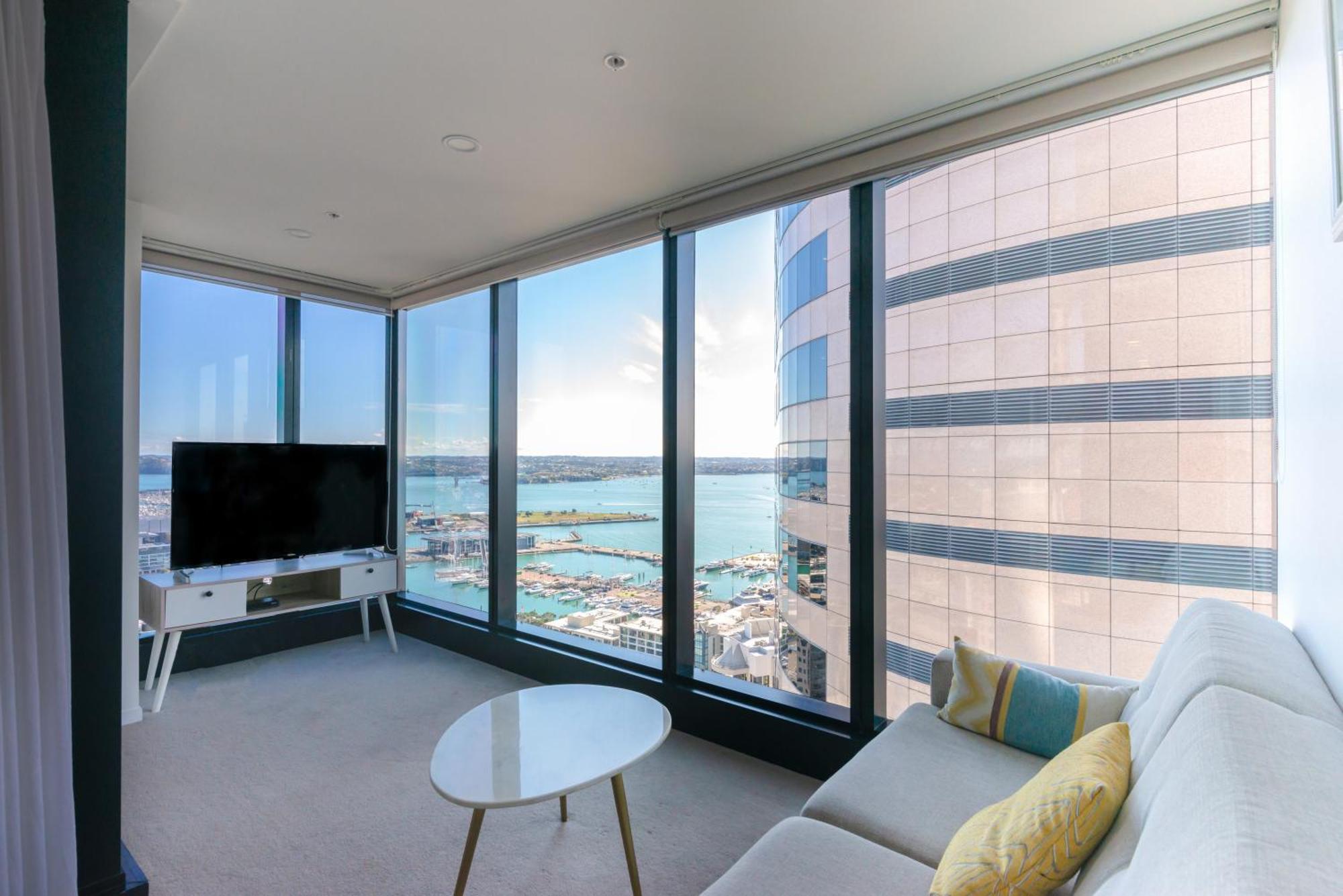 Apartamento Magnificent Skytower, Sea, Habour View In Cbd Auckland Exterior foto
